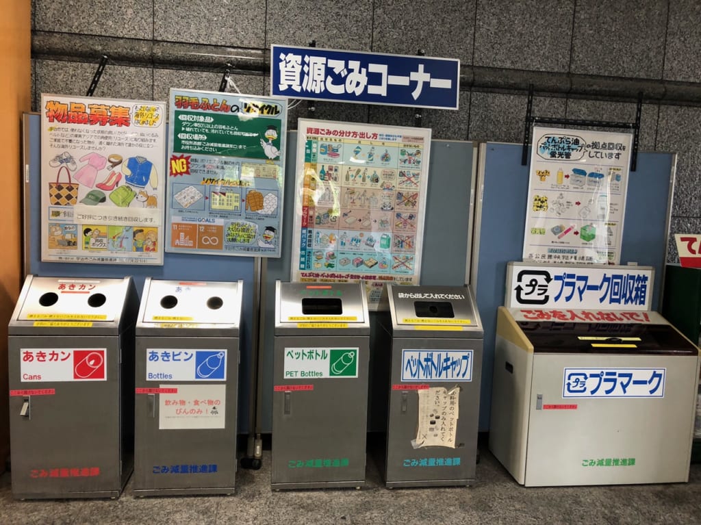 資源ごみコーナー